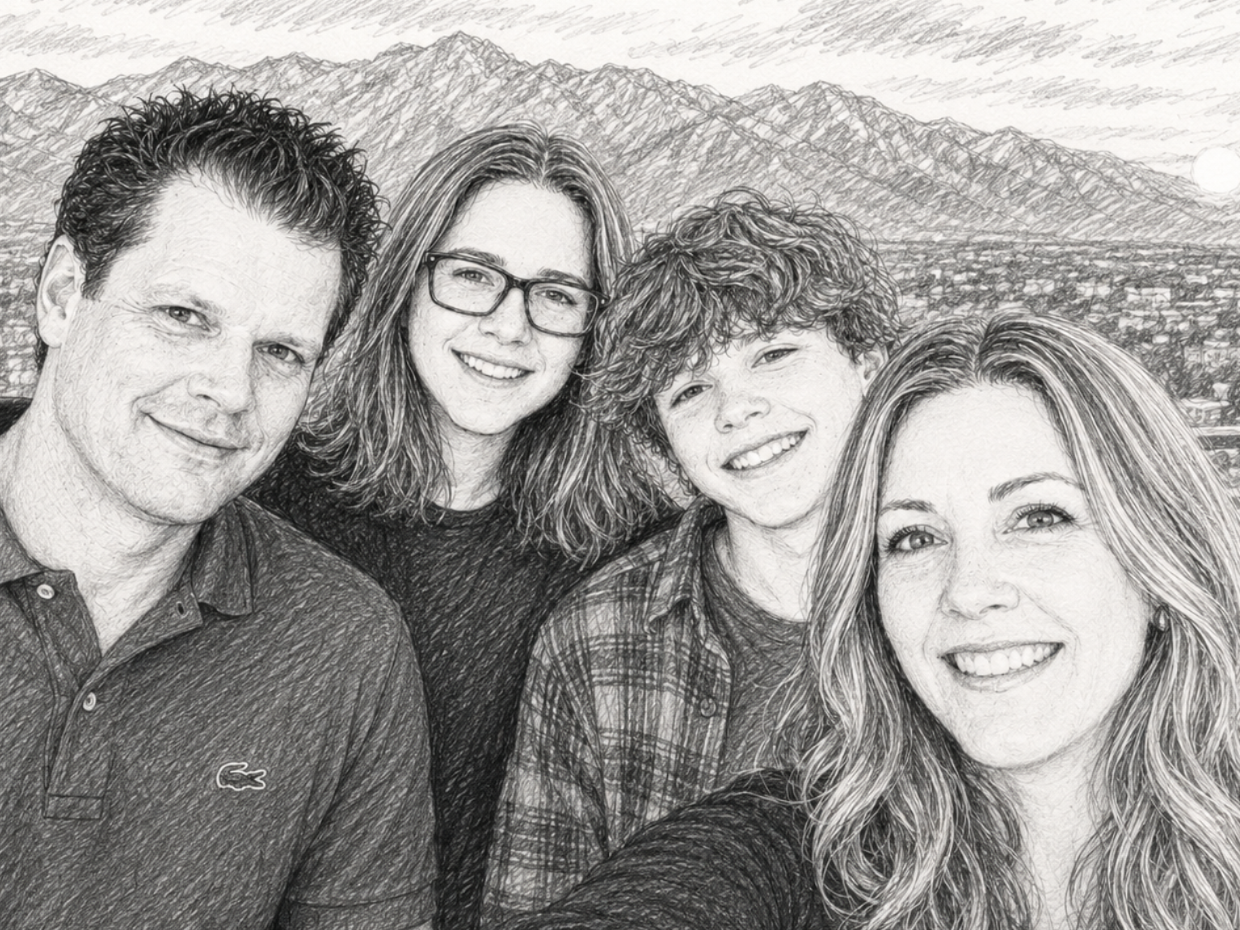 Happy family with great health coverage